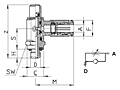 GSCU Series 5/32 Inch (in) Tube Outside Diameter Meter-Out Fractional Control Valve - 2